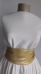 Jacquard  Gofrat Alb MAT1391